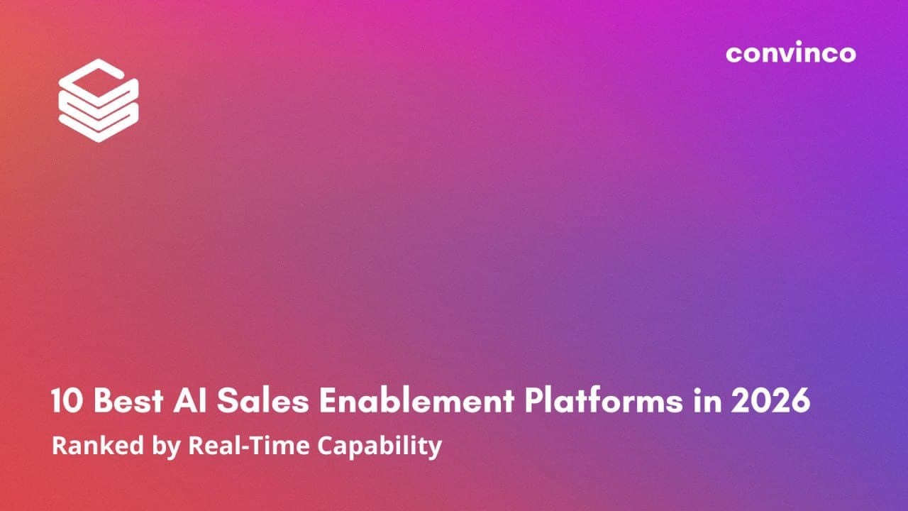 10 Best AI Sales Enablement Platforms in 2026: Ranked by Real-Time Capability cover image