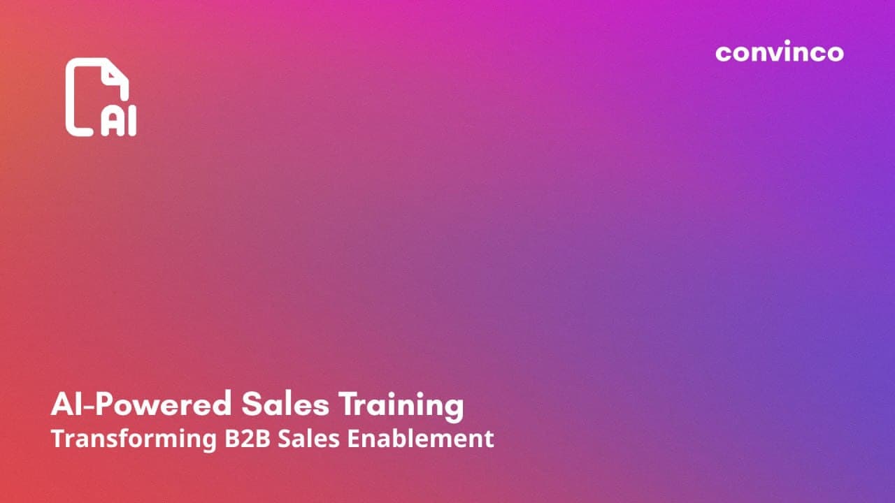 AI-Powered Sales Training: Transforming B2B Sales Enablement cover image