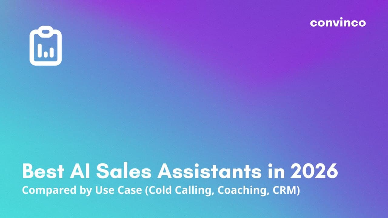 Best AI Sales Assistants in 2026: Compared by Use Case (Cold Calling, Coaching, CRM) cover image