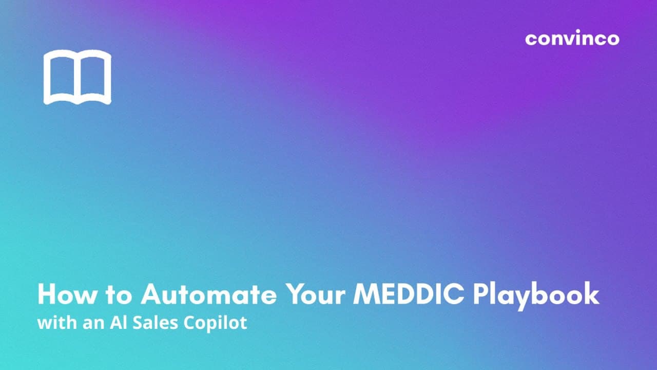 How to Automate Your MEDDIC Playbook with an Al Sales Copilot cover image