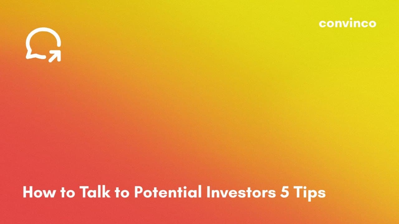 How to Talk to Potential Investors 5 Tips cover image
